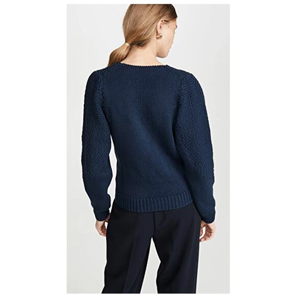 BROCHU WALKER Kara Vee Sweater in Navy - Picture 7 of 15